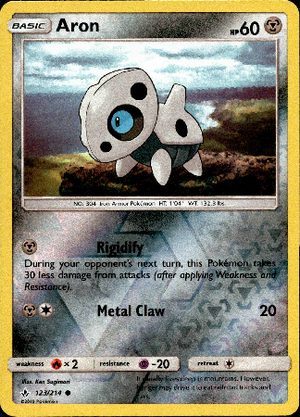Aron 123/214 Reverse Holo | Unbroken Bonds | Pokemon Card