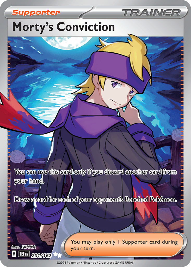 Morty's Conviction 201/162 Ultra Rare | Temporal Forces | Pokemon Card