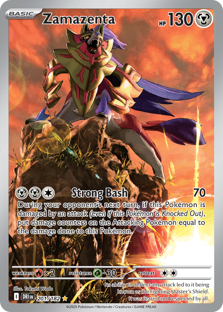 Zamazenta 201/182 Illustration Rare | Destined Rivals | Pokemon Card