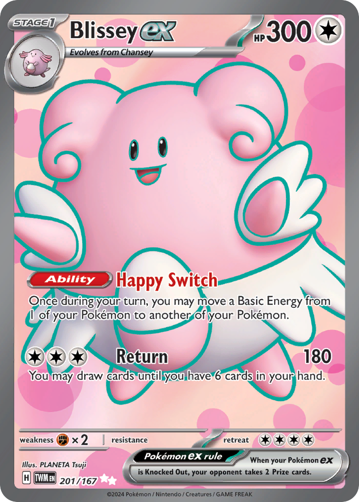 Blissey ex 201/167 Ultra Rare | Twilight Masquerade | Pokemon Card