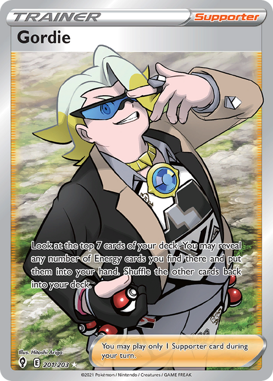 Gordie 201/203 Rare Ultra | Evolving Skies | Pokemon Card