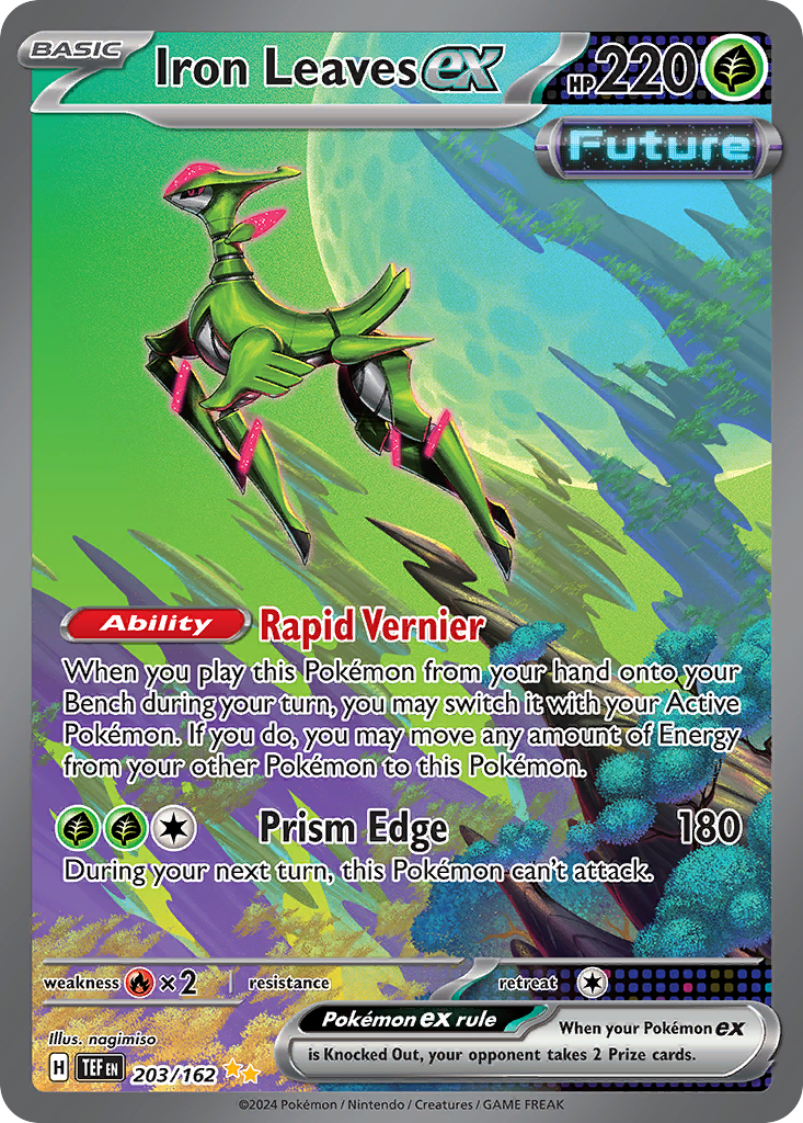 Iron Leaves ex 203/162 Special Illustration Rare | Temporal Forces | Pokemon Card