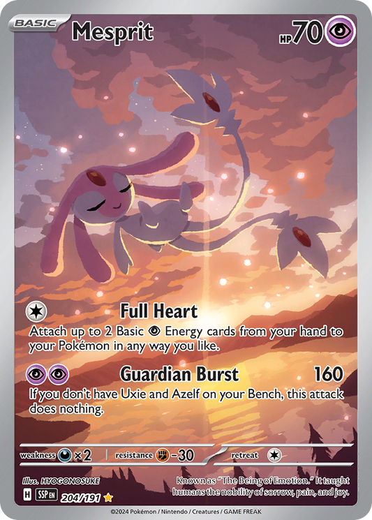 Mesprit 204/191 Illustration Rare | Surging Sparks | Pokemon Card