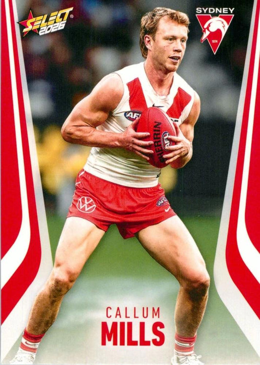 Callum Mills #205 Sydney Swans | 2026 Select AFL Footy Stars | Trading Card
