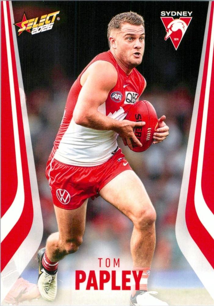 Tom Papley #206 Sydney Swans | 2026 Select AFL Footy Stars | Trading Card
