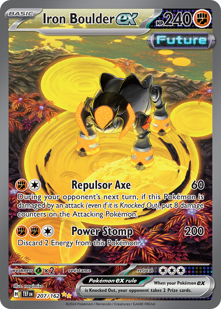Iron Boulder ex 207/162 Special Illustration Rare | Temporal Forces | Pokemon Card