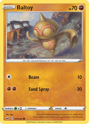 Baltoy 101/202 Reverse Holo | Sword & Shield | Pokemon Card