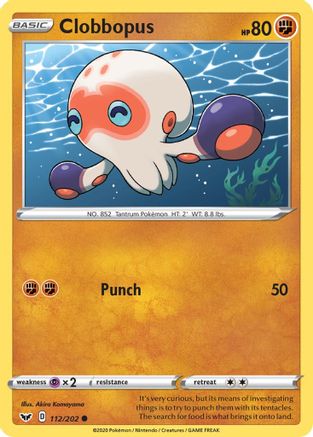 Clobbopus 112/202 Reverse Holo | Sword & Shield | Pokemon Card