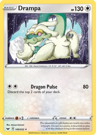 Drampa 149/202 Reverse Holo | Sword & Shield | Pokemon Card
