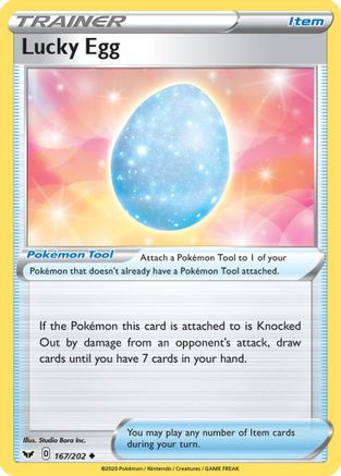 Lucky Egg 167/202 Reverse Holo | Sword & Shield | Pokemon Card