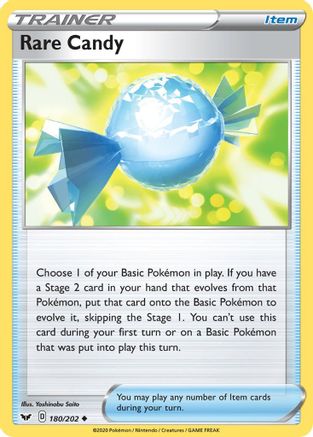 Rare Candy 180/202 Reverse Holo | Sword & Shield | Pokemon Card