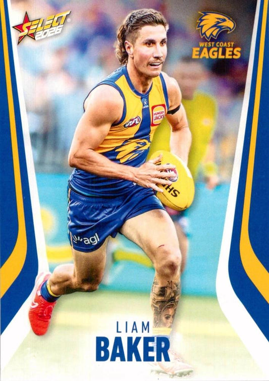 Liam Baker #209 West Coast Eagles | 2026 Select AFL Footy Stars | Trading Card