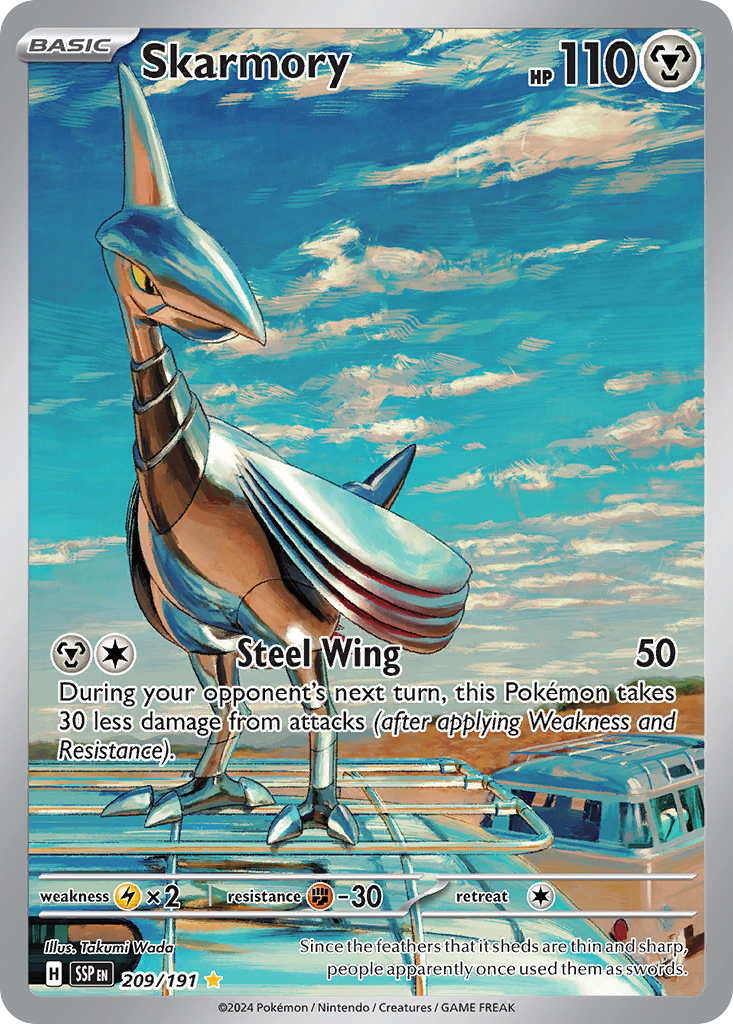 Skarmory 209/191 Illustration Rare | Surging Sparks | Pokemon Card