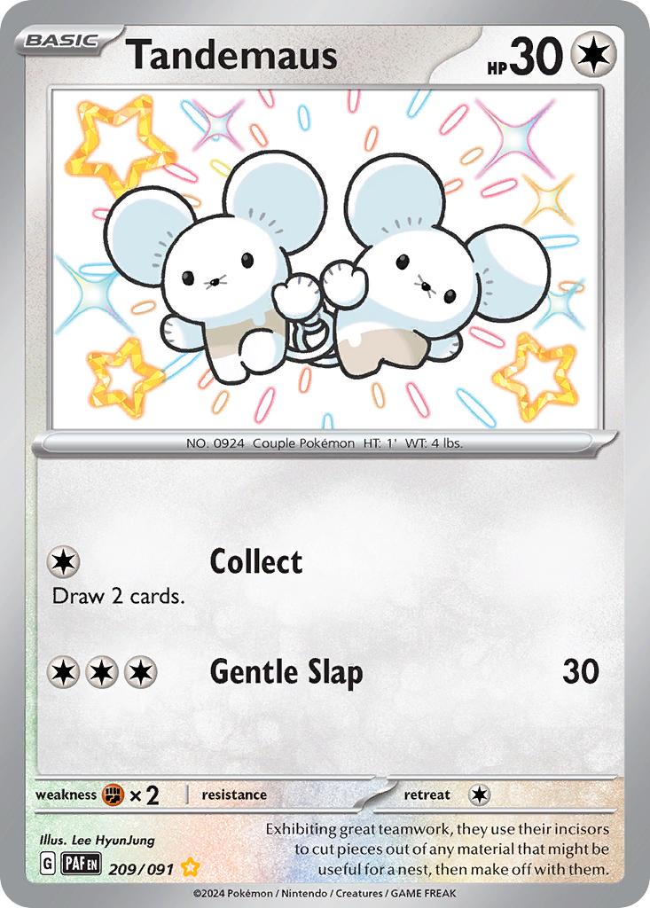 Tandemaus 209/91 Shiny Rare | Paldean Fates | Pokemon Card