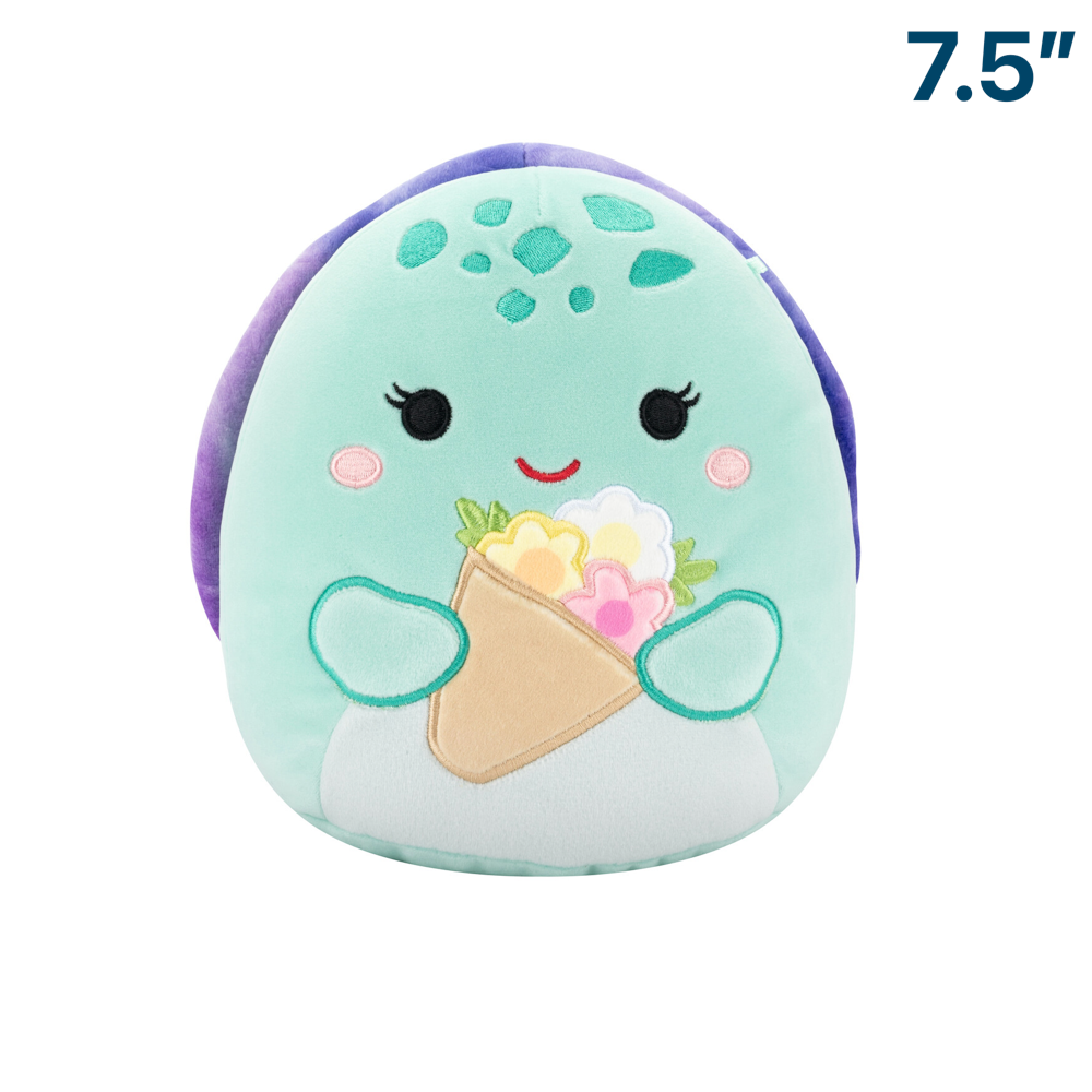 Kamya Mint Leatherback Turtle Holding Flowers Mother's Day 2025