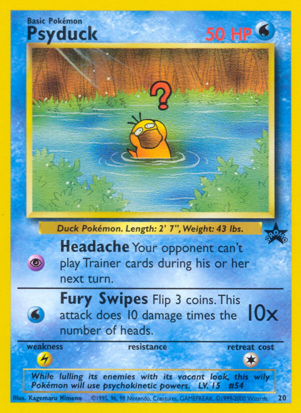 Psyduck 20/53 Promo | Wizards Black Star Promos | Pokemon Card