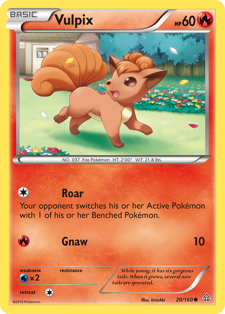 Vulpix 20/160 Common | Primal Clash | Pokemon Card