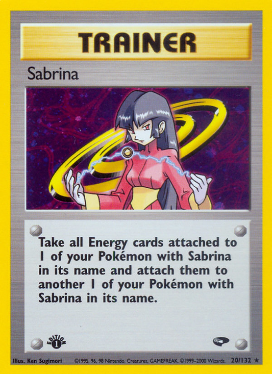Sabrina 20/132 Rare Holo | Gym Challenge | Pokemon Card