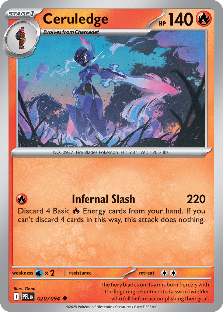 Ceruledge 20/94 Uncommon | Phantasmal Flames