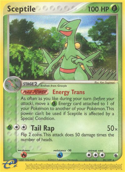 Sceptile 20/109 Rare | Ruby & Sapphire | Pokemon Card
