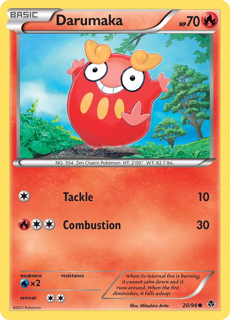 Darumaka 20/98 Common | Emerging Powers | Pokemon Card