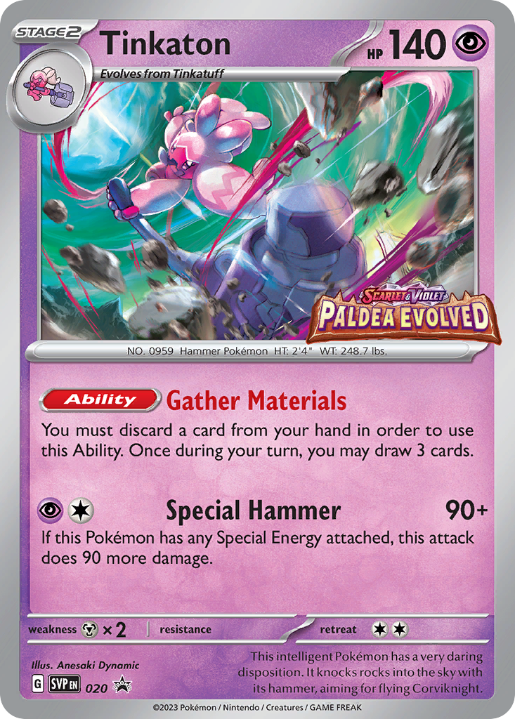 Tinkaton #20 Promo | Scarlet & Violet Black Star Promos | Pokemon Card