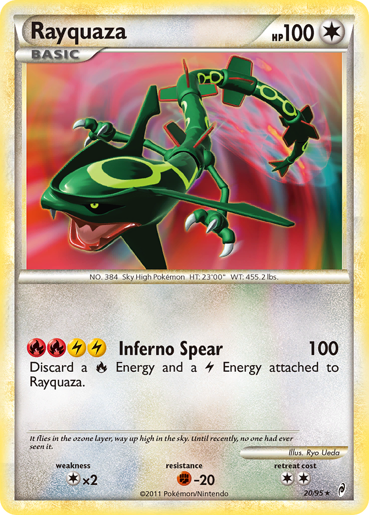 Rayquaza 20/95 Rare Holo | Call of Legends | Pokemon Card