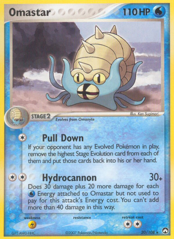 Omastar 20/108 Rare | Power Keepers | Pokemon Card