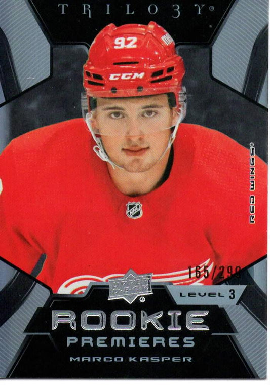 Marco Kasper #210 Detroit Red Wings | 2023-24 Upper Deck Trilogy | NHL Trading Card