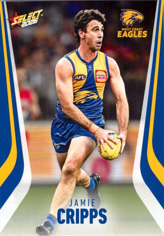 Jamie Cripps #210 West Coast Eagles | 2026 Select AFL Footy Stars | Trading Card