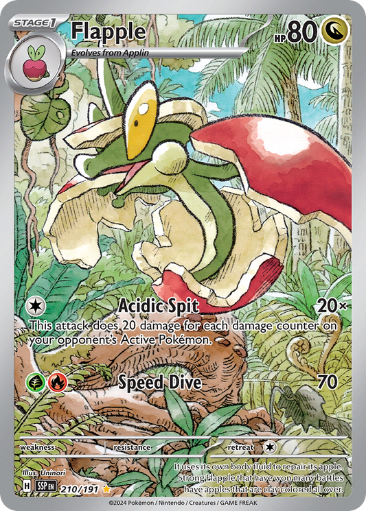 Flapple 210/191 Illustration Rare | Surging Sparks | Pokemon Card
