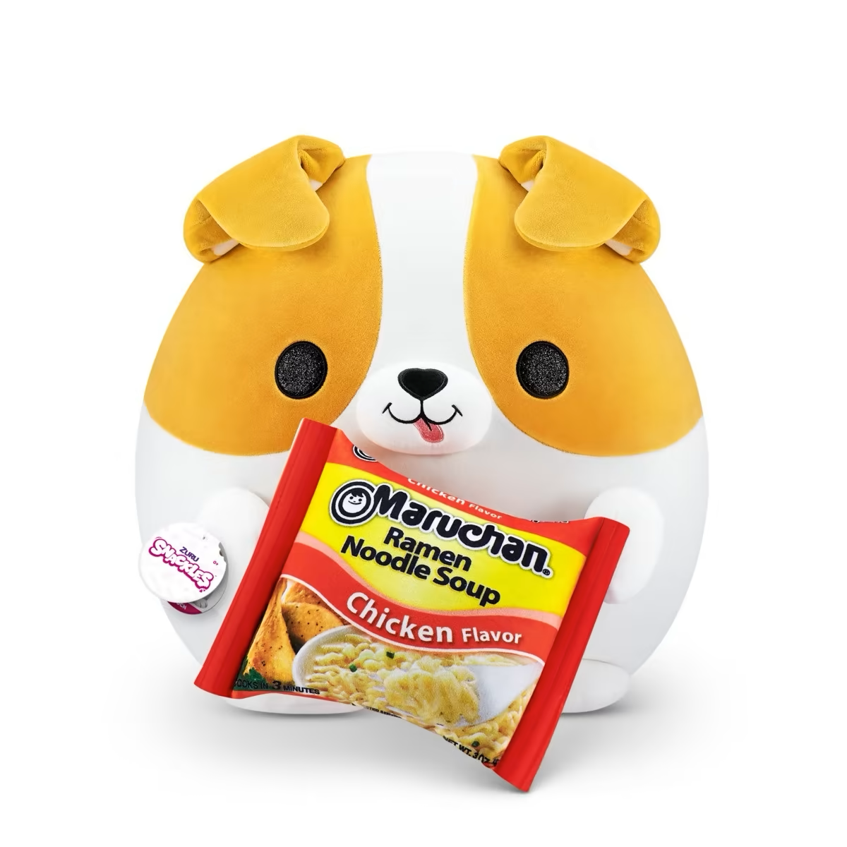 Maruchan Dog ~ Zuru Snackles Plush Super Size 14