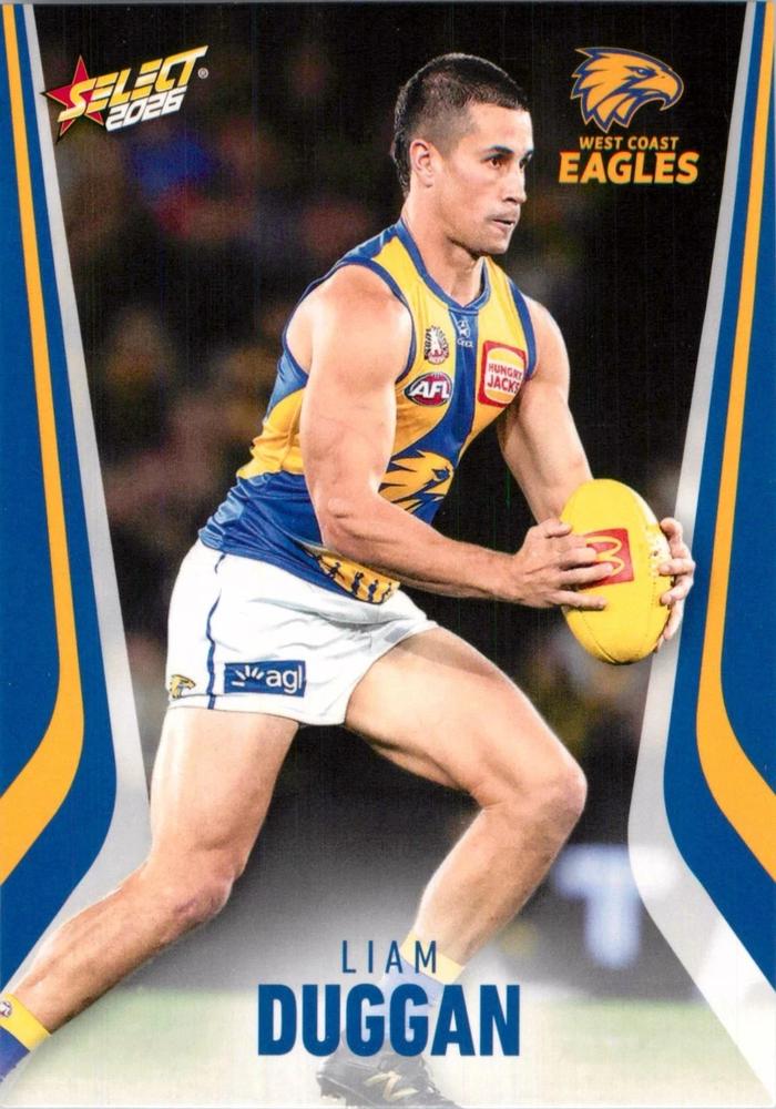 Liam Duggan #211 West Coast Eagles | 2026 Select AFL Footy Stars | Trading Card
