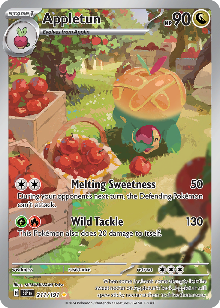 Appletun 211/191 Illustration Rare | Surging Sparks | Pokemon Card