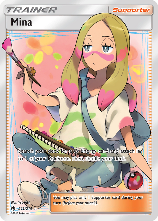 Mina 211/214 Rare Ultra | Lost Thunder | Pokemon Card