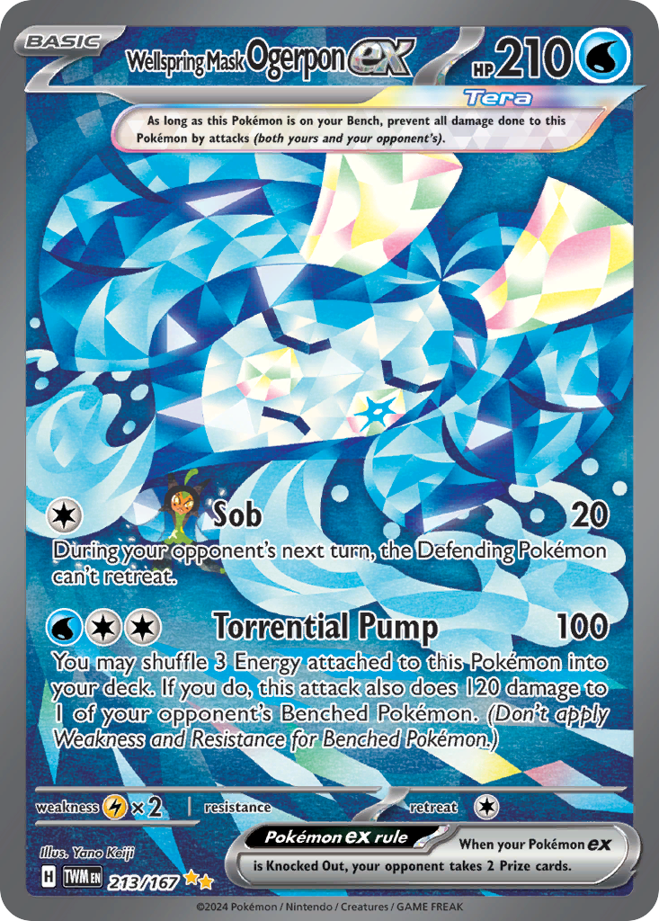 Wellspring Mask Ogerpon ex 213/167 Special Illustration Rare | Twilight Masquerade | Pokemon Card
