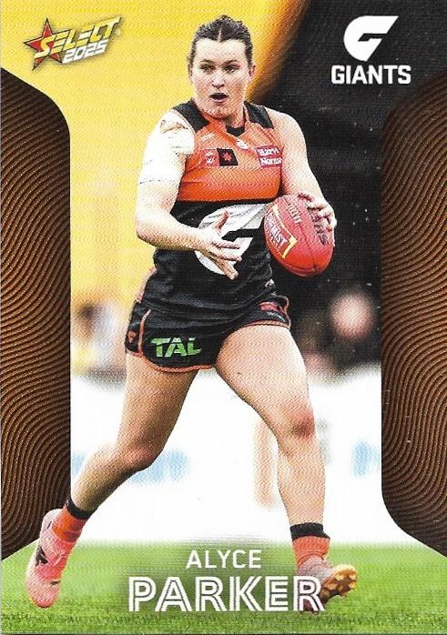 Alyce Parker #214 Greater Western Sydney Giants | 2025 Select AFL Footy Stars | Trading Card