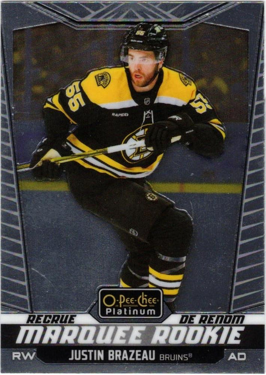 Justin Brazeau #217 Boston Bruins | 2024-25 O-Pee-Chee Platinum | NHL Trading Card