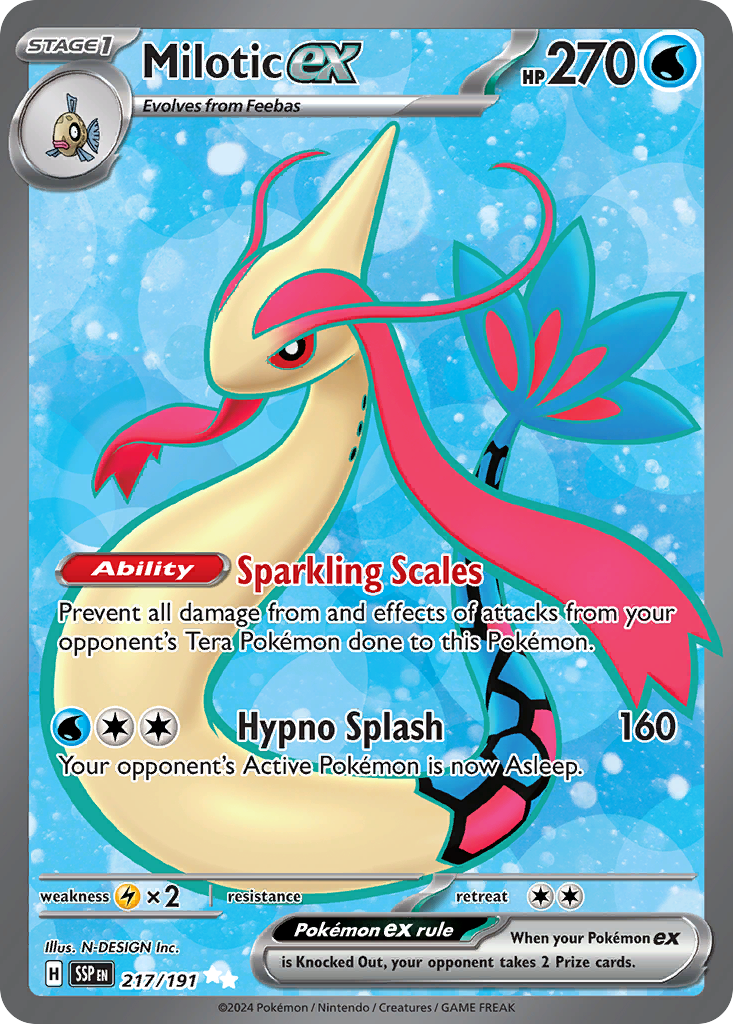 Milotic ex 217/191 Ultra Rare | Surging Sparks | Pokemon Card