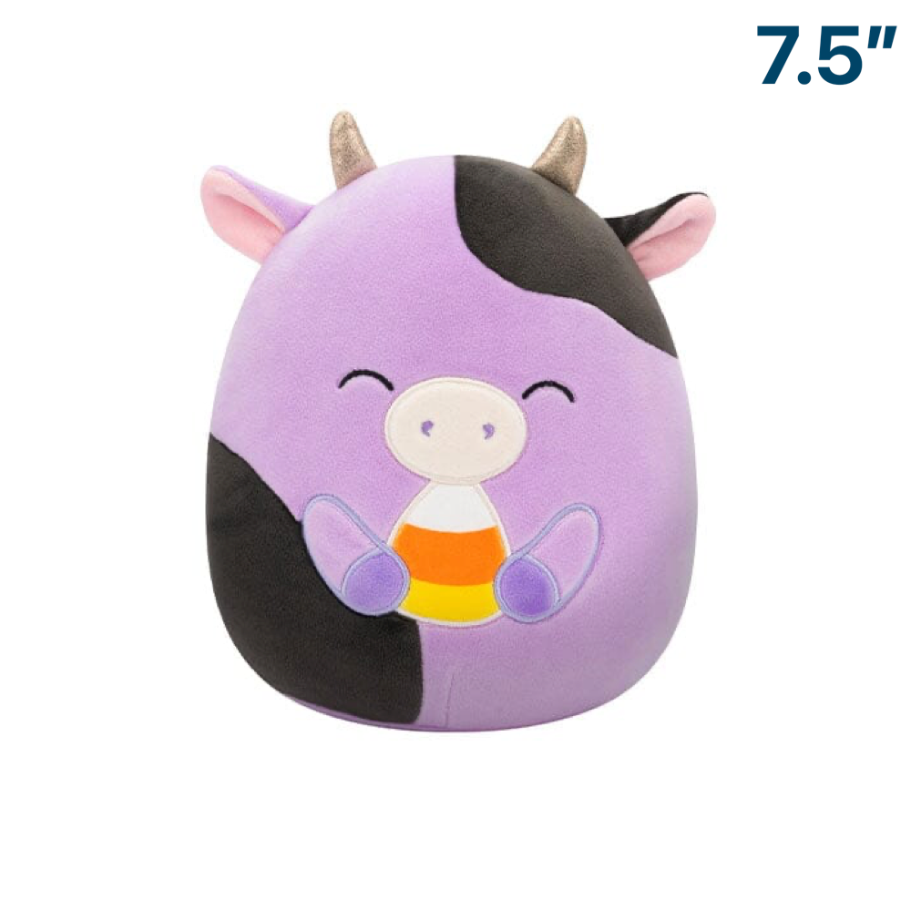 Alexie The Cow with Candy Corn ~ Halloween 7.5" Squishmallow Plush