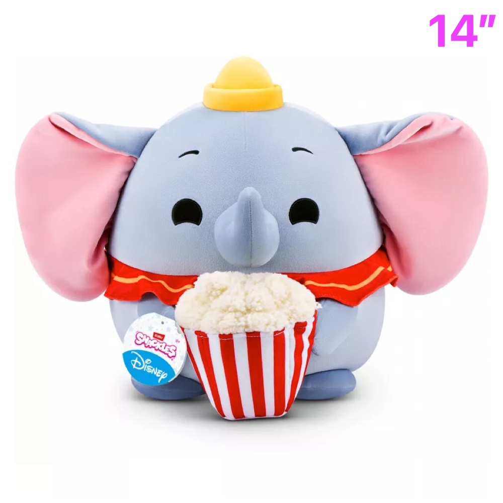 Dumbo Elephant with Popcorn ~ Zuru Snackles Plush Mini Plush 14"