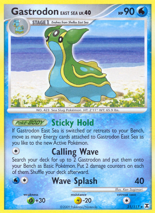 Gastrodon East Sea 21/111 Rare | Rising Rivals | Pokemon Card