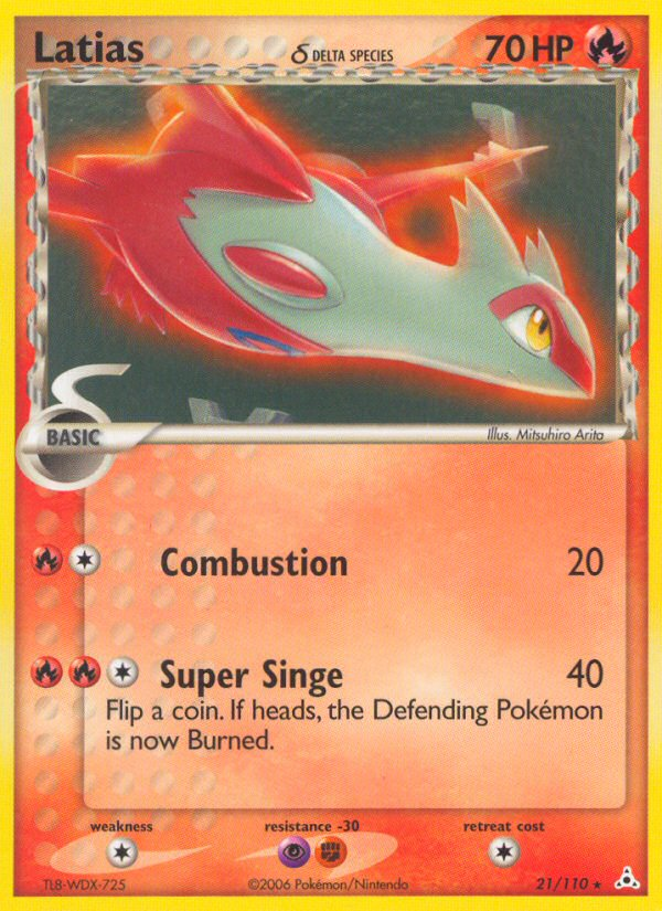Latias δ 21/110 Rare | Holon Phantoms | Pokemon Card