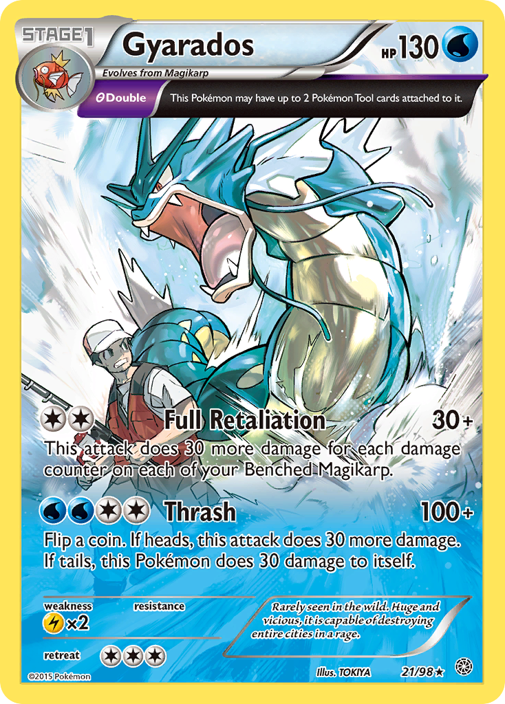 Gyarados 21/98 Rare Holo | Ancient Origins | Pokemon Card