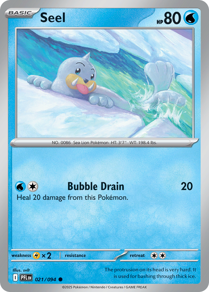 Seel 21/94 Common | Phantasmal Flames | Pokemon Card
