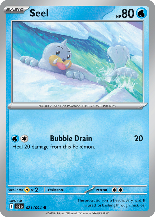 Seel 21/94 Common | Phantasmal Flames | Pokemon Card