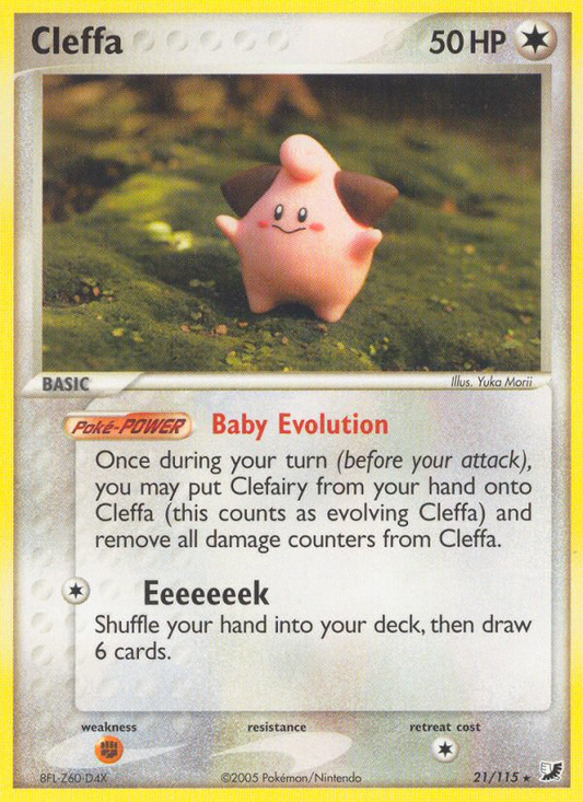 Cleffa 21/115 Rare | Unseen Forces | Pokemon Card