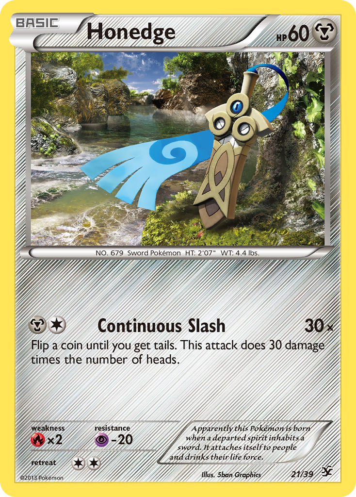 Honedge 21/39 | Kalos Starter Set | Pokemon Card