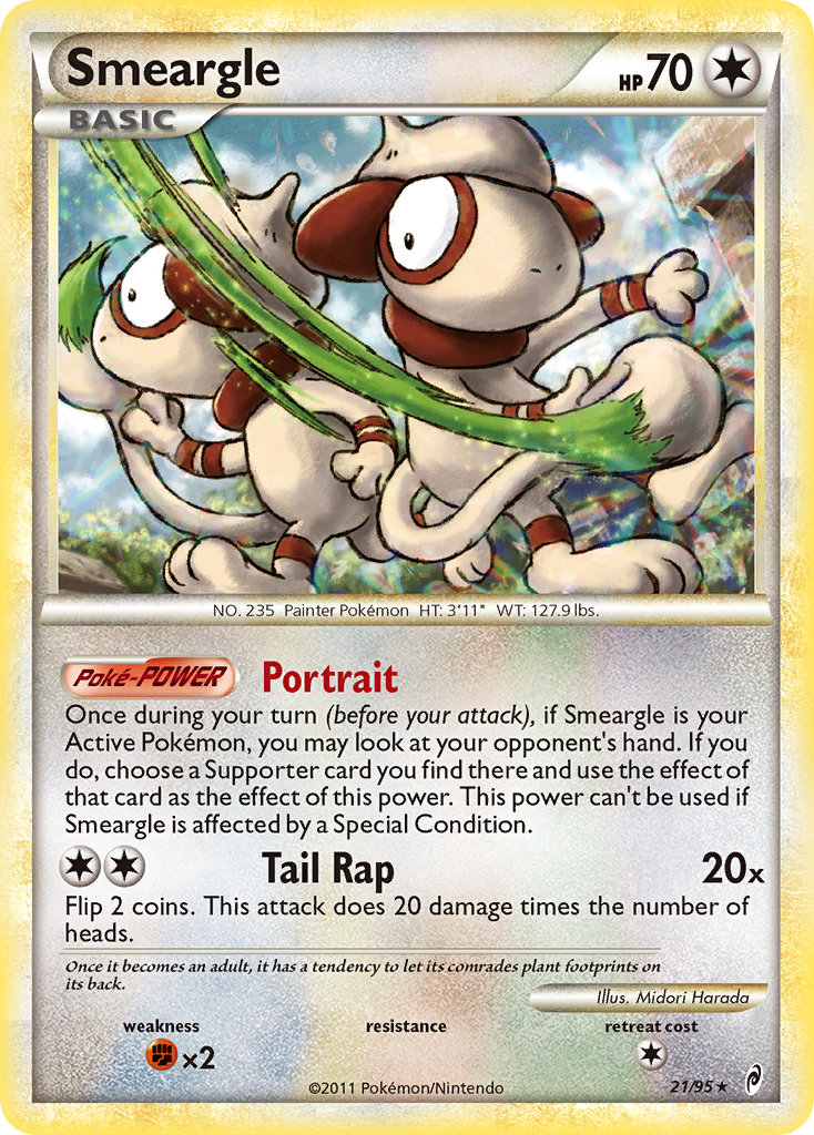 Smeargle 21/95 Rare Holo | Call of Legends | Pokemon Card