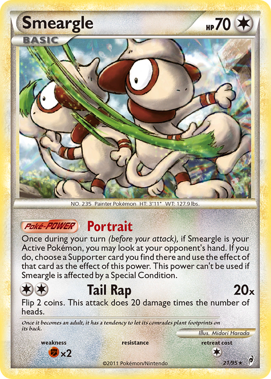 Smeargle 21/95 Rare Holo | Call of Legends | Pokemon Card